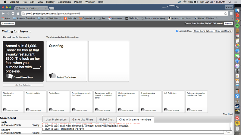 Illustration for article titled Best. Cards Against Humanity. Round. Ever